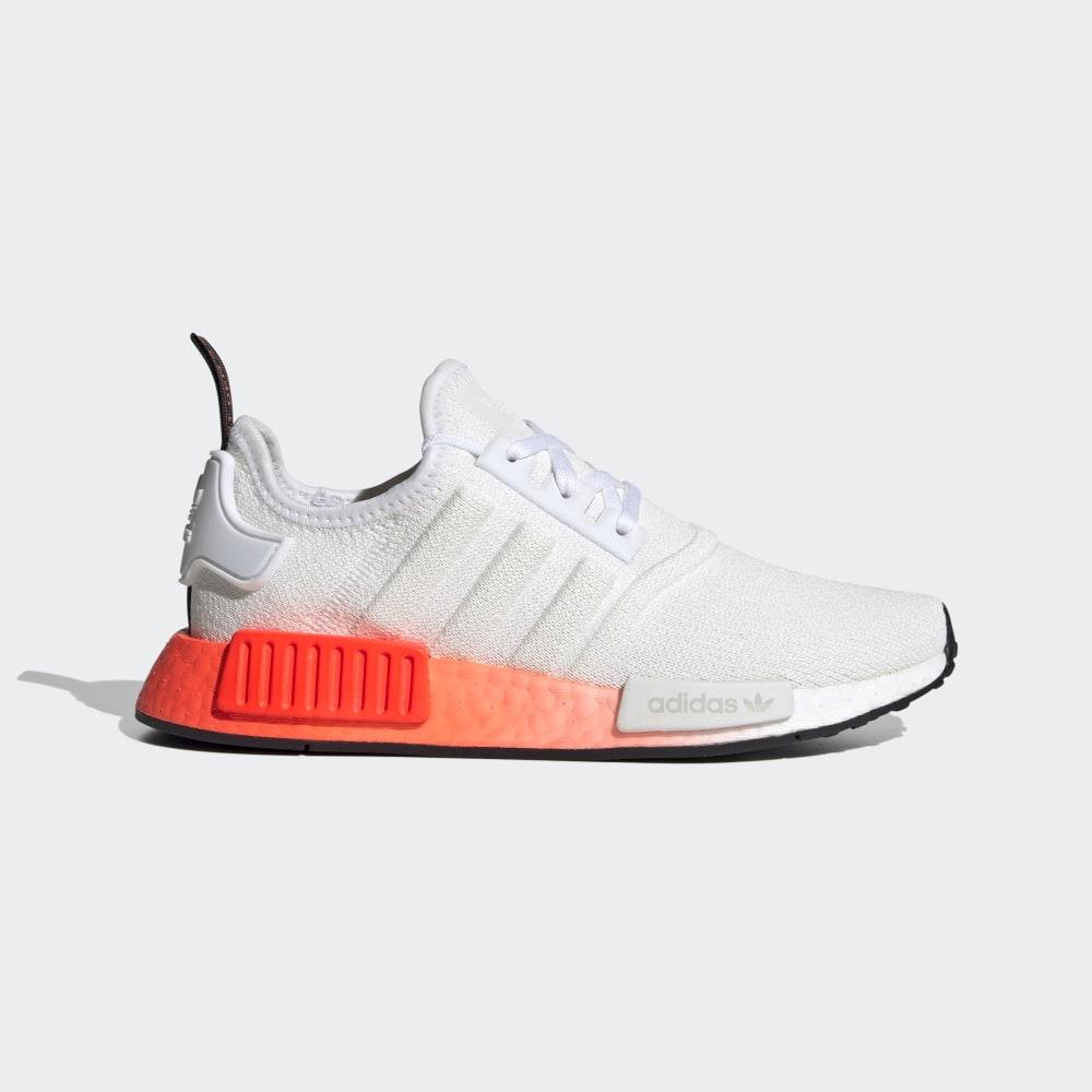 Adidas Boys' NMD_R1 Originals Shoes White/Black/Red Ireland EF5860